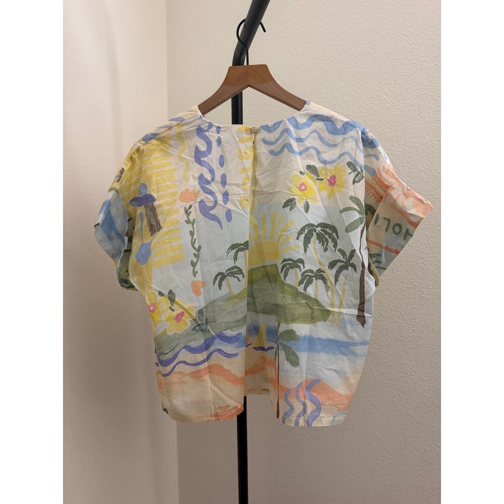 PROSPERINA BAILEIGH MULTI PRINT COTTON TOP - Picture 5 of 6